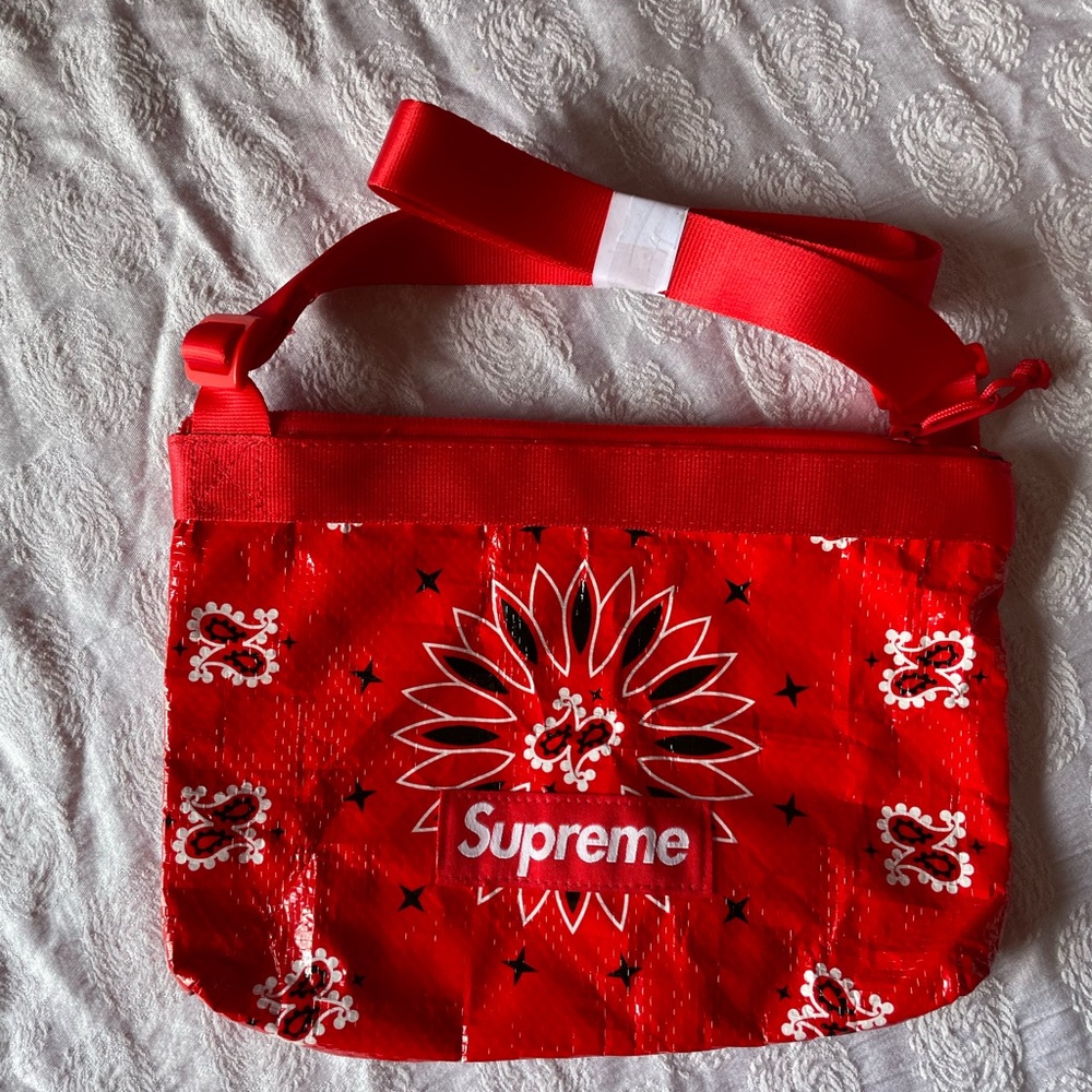 Supreme Bandana Tarp Side Bag